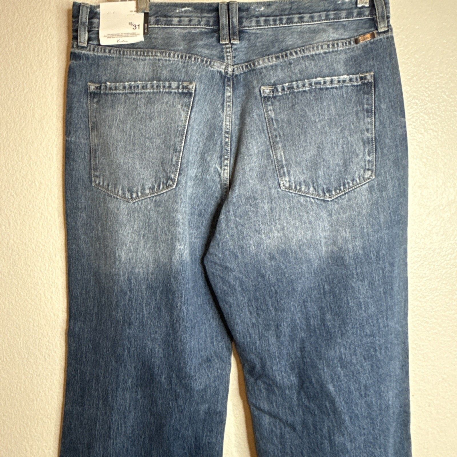 Kancan Flare Jeans Women’s 15/31 High Rise Stretchy Wide Leg Distressed New — image 8 of 8